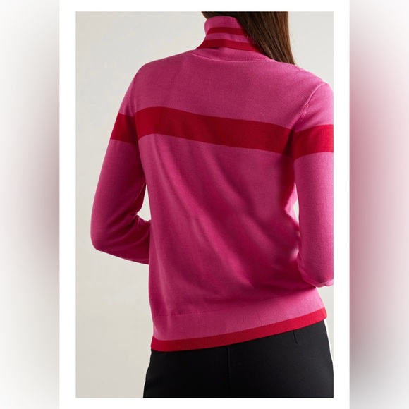 NWT Erin Snow Kito II Striped Merino Wool Turtleneck Sweater - Picture 3 of 4